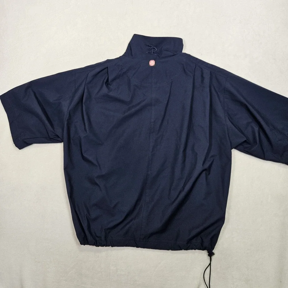 Zero Restriction Windstopper Windbreaker Blue Pullover Sz Med‎ Golf Short Sleeve
